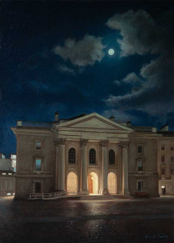 Painting of Trinity College The Public theatre