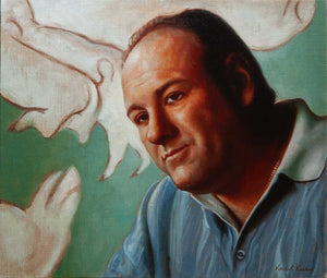 James Gandolfini as Tony Soprano - Painting