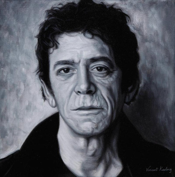 oil painting of Lou Reed by Vincent Keeling