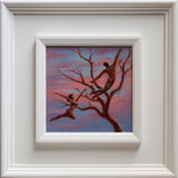 Leap of Faith - Warm Sky - Small Oil Painting